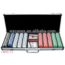 New arrival strong aluminum case 500 poker chips